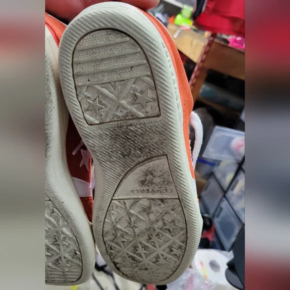 Converse Red and White Sneakers - Picture 7 of 9